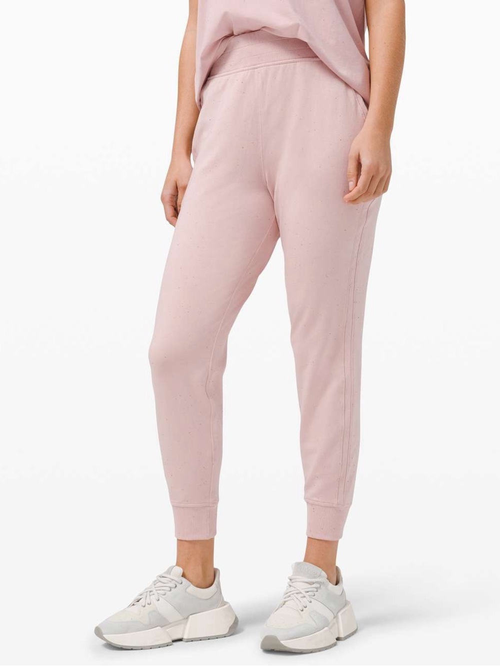 Lululemon LA Warm Down High Rise Jogger Mink Berry Cotton Terry Size 8 Est